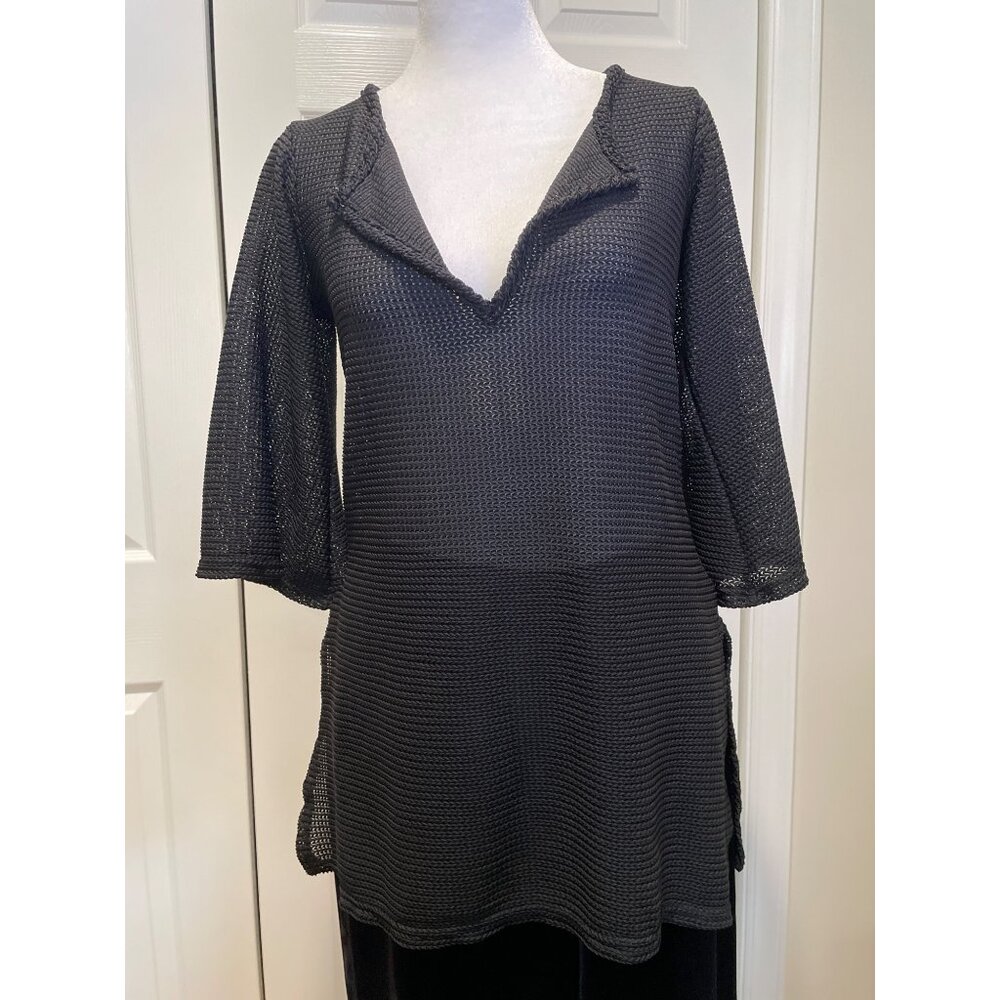 Vtg Jordan Taylor Womens Open Knit Sweater Size S Y2K‎ Whimsigoth Sheer Witchy